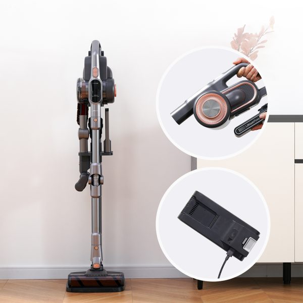 Bezvadu putekļsūcējs Jimmy H10 Pro High Suction Power - sudraba pelēks