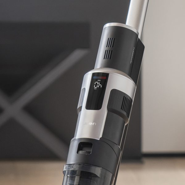 3in1 bezvadu putekļsūcējs ar mopu un skruberi Jimmy HW9 300W - melns un sudrabs