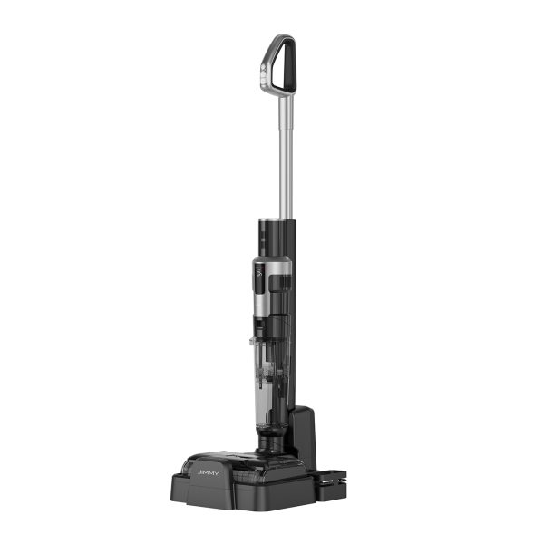 3in1 bezvadu putekļsūcējs ar mopu un skruberi Jimmy HW9 300W - melns un sudrabs