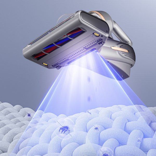 Matrača putekļsūcējs alerģijas slimniekiem UV ērču un ultraskaņas Jimmy BX7 Pro Max 700W sterilizācija - melni pelēka