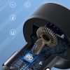 Automašīnu lādētājs ar 50W 2xUSB-C un 2XUSB-A displeja-melnu