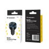 Automašīnu lādētājs ar 50W 2xUSB-C un 2XUSB-A displeja-melnu