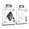 PowerBank 1000mah magnētiskais induktīvs ar PD 20W pamatnes + kabeļa iespēju - melns