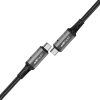 USB-C USB4 PD3.1 5A kabelis datu pārraidei un 4K video pārraidei-pelējuma-melns