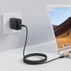 USB-C USB4 PD3.1 5A kabelis datu pārraidei un 4K video pārraidei-pelējuma-melns