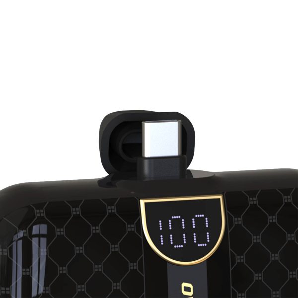 Mini PowerBank 5000mah 2x USB -C tālrunim - melns