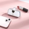 Mini PowerBank 5000mAh iPhone zibens un USB -C - baltais tālrunis