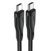 Kabeļa elastīgs USB -C pinums - USB -C 60W 3A 1,2m - melns