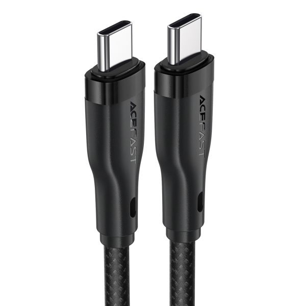 Kabeļa elastīgs USB -C pinums - USB -C 60W 3A 1,2m - melns