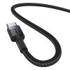 2x kabeļa Capule USB-C Cable-USB-C 100W 2m-sarkanais un melns un pelēks