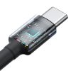 2x kabeļa Capule USB-C Cable-USB-C 100W 2m-sarkanais un melns un pelēks