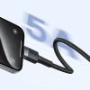 2x kabeļa Capule USB-C Cable-USB-C 100W 2m-sarkanais un melns un pelēks