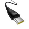Kabeļa zibspuldzes kabelis 2 USB -A - USB -C 100W 2M - melns