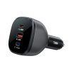 Automašīnu lādētājs B14 165W 2X USB-C 1X USB-A-Black