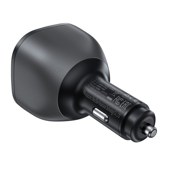 Automašīnu lādētājs B14 165W 2X USB-C 1X USB-A-Black