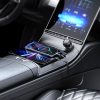 Automašīnu lādētājs B13 53W USB-A + 2 USB-C izstrādātie kabeļi-melni
