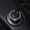 Zelta kontaktoru pro 2x USB -A 40W QC SCP FCP AFC - pelēkās automašīnas lādētājs