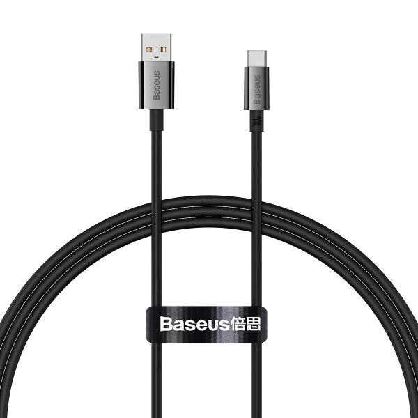 Kabeļu superior sērija USB -A - USB -C 100W 1M - melns