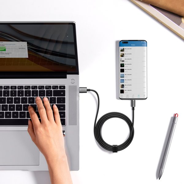 Kabeļu superior sērija USB -A - USB -C 100W 2M - melns