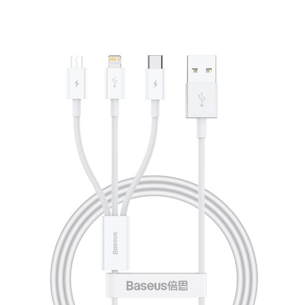 3in1 kabeļu superior sērija USB -A - USB -C / zibens / mikro USB 3