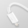 3in1 kabeļu superior sērija USB -A - USB -C / zibens / mikro USB 3,5A 1M - balts