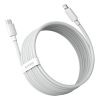 2x kabelis vienkāršs gudrības gudrība iphone zibens - USB -C 20W 1,5 m - balts