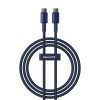 Volframa zelta USB -C kabeļa kabelis - USB -C 100W 1M - Navy Blue