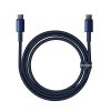 Volframa zelta USB -C kabeļa kabelis - USB -C 100W 1M - Navy Blue
