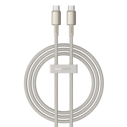 Volframa zelta USB -C kabeļa kabelis - USB -C 100W 1M - zelts