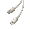 Volframa zelta USB -C kabeļa kabelis - USB -C 100W 1M - zelts