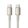 Volframa zelta USB -C kabeļa kabelis - USB -C 100W 1M - zelts
