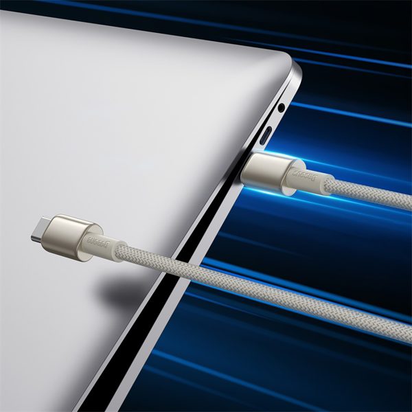 Volframa zelta USB -C kabeļa kabelis - USB -C 100W 1M - zelts