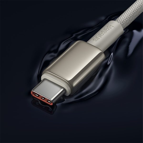 Volframa zelta USB -C kabeļa kabelis - USB -C 100W 1M - zelts