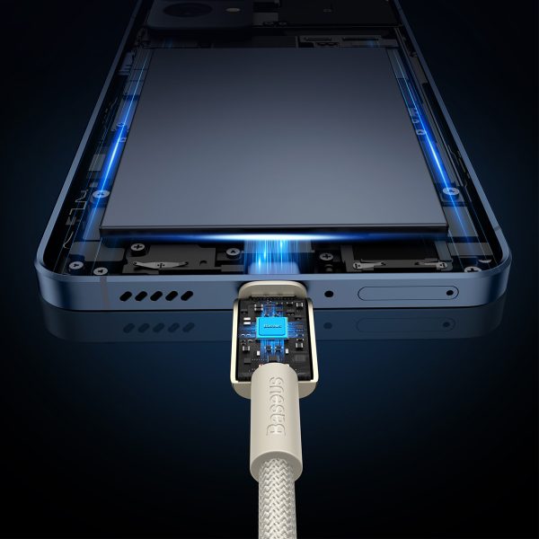 Volframa zelta USB -C kabeļa kabelis - USB -C 100W 1M - zelts