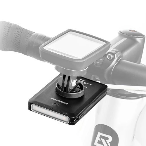 2in1 priekšējais velosipēdu lampa 150lm zem skaitītāja ar PowerBank 5000mah IPX6 - melns