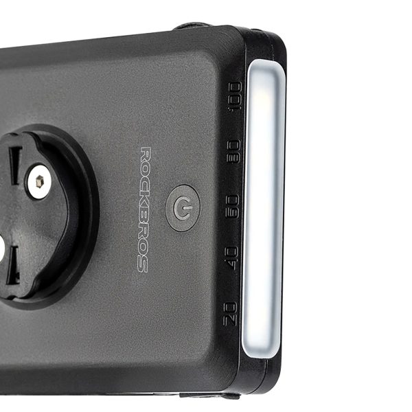 2in1 priekšējais velosipēdu lampa 150lm zem skaitītāja ar PowerBank 5000mah IPX6 - melns