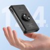 2in1 priekšējais velosipēdu lampa 150lm zem skaitītāja ar PowerBank 5000mah IPX6 - melns