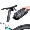 Velosipēdu soma, kas piestiprināta pie segliem, lai iegūtu augstas ātruma blīvējumu 1,8L - melns