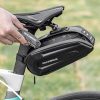 Velosipēdu soma, kas piestiprināta pie segliem, lai iegūtu augstas ātruma blīvējumu 1,8L - melns