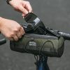 Velosipēdu soma, kas piestiprināta pie stūres rata rāmja 2L seglam - zaļai
