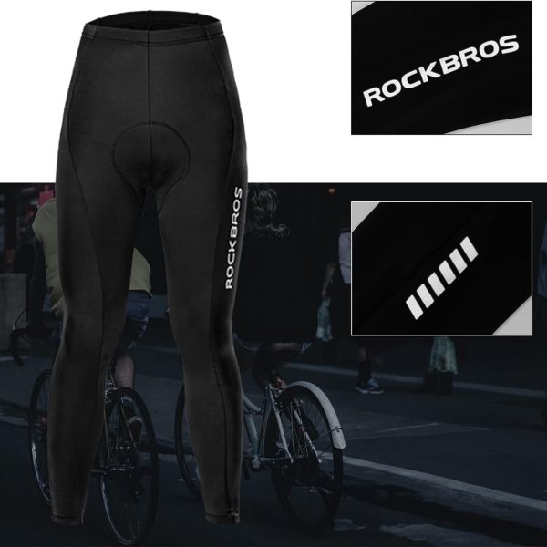 Garās bikses ar velosipēdu biksēm ar XXXL zolīti - melna