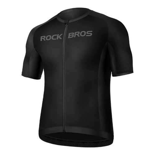 Īsas slīpa velosipēds t -Shirt m -melns