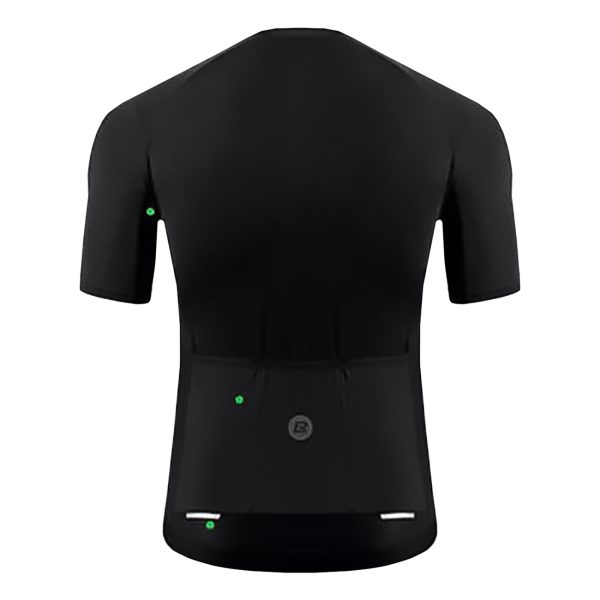 Īsas slīpa velosipēds t -Shirt m -melns