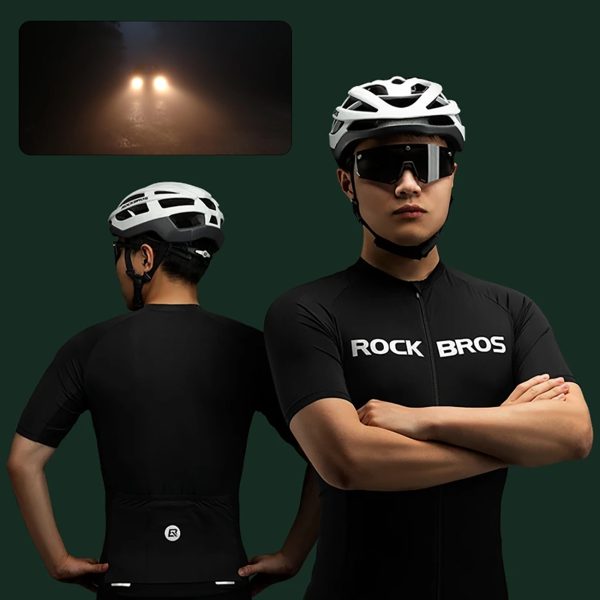 Īsas slīpa velosipēds t -Shirt m -melns