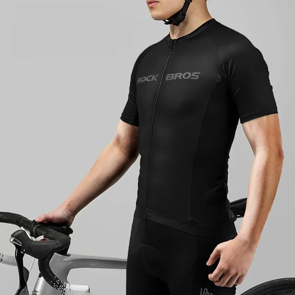 Velosipēdu krekls ar īsām piedurknēm XL - melns