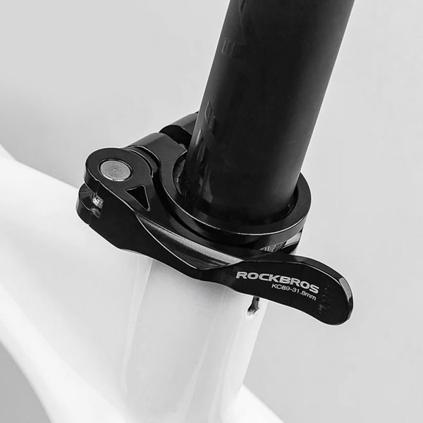 Velosipēdu skavas skava sēdekļa stabiņam 27.2 un 28,6 mm zem segliem ar ātru -RACK - melnu