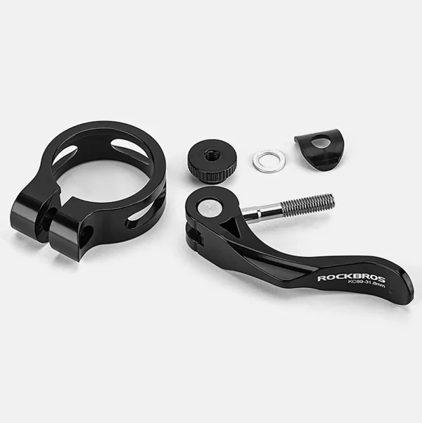 Velosipēdu skavas skava sēdekļa stabiņam 27.2 un 28,6 mm zem segliem ar ātru -RACK - melnu