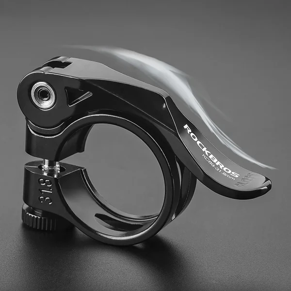 Velosipēdu skavas skava sēdekļa stabiņam 27.2 un 28,6 mm zem segliem ar ātru -RACK - melnu