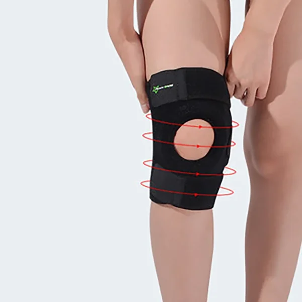 Nakolannik sporta spilventiņš patella un ceļa locītavas izmēra L - melns ceļgalam