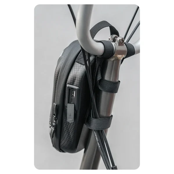 Soma velosipēdu stūres ratam vai 1,3L motorolleram - melns